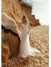 Ivory Lace Tassels V Back Wedding Dress Ivory Lace Tassels V Back Wedding Dress